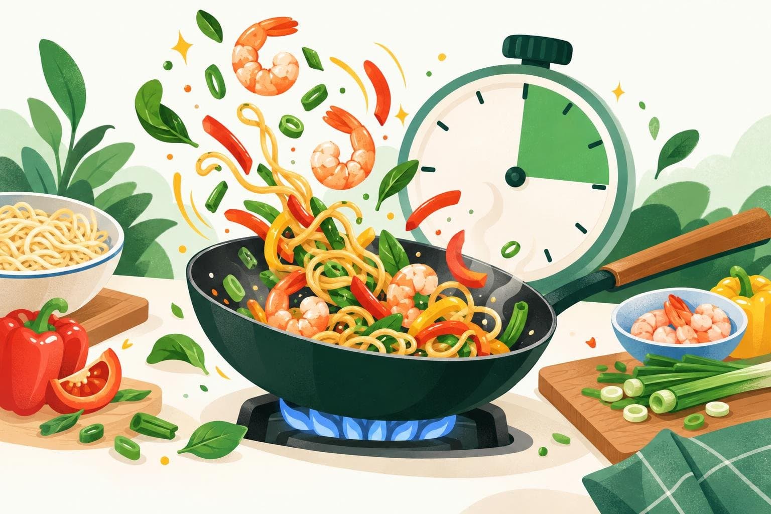Illustration for 10 healthy dinners you can make in 15 minutes