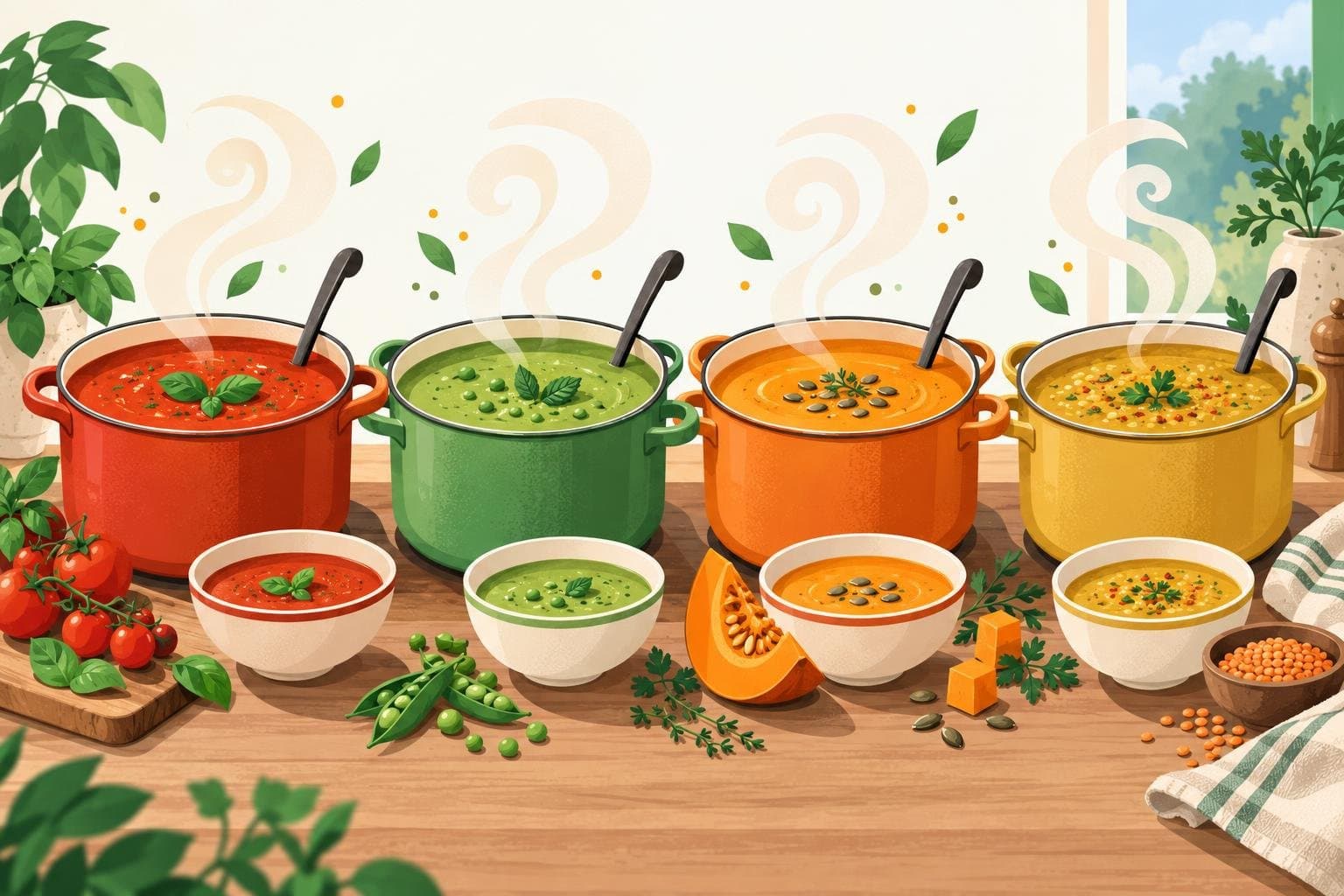 Illustration for 6 healthy soups worth making in a big batch