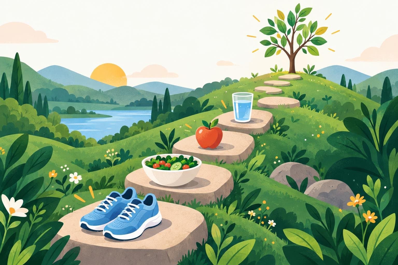 Illustration for How to build healthy eating habits that actually stick