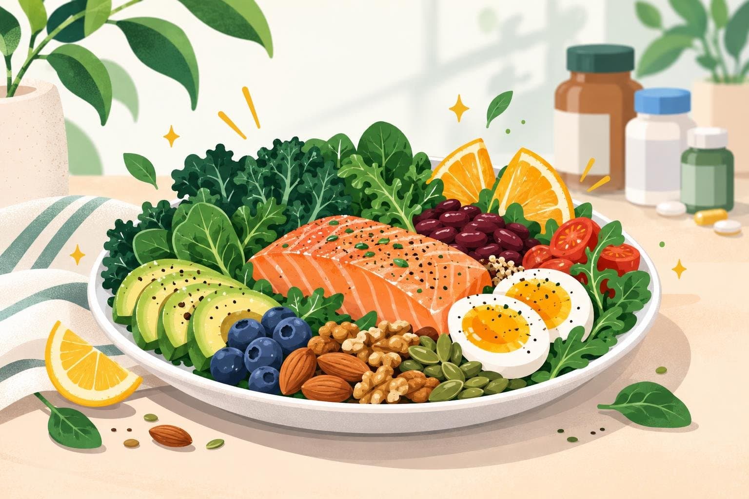 Illustration for Do you need supplements? A food-first guide