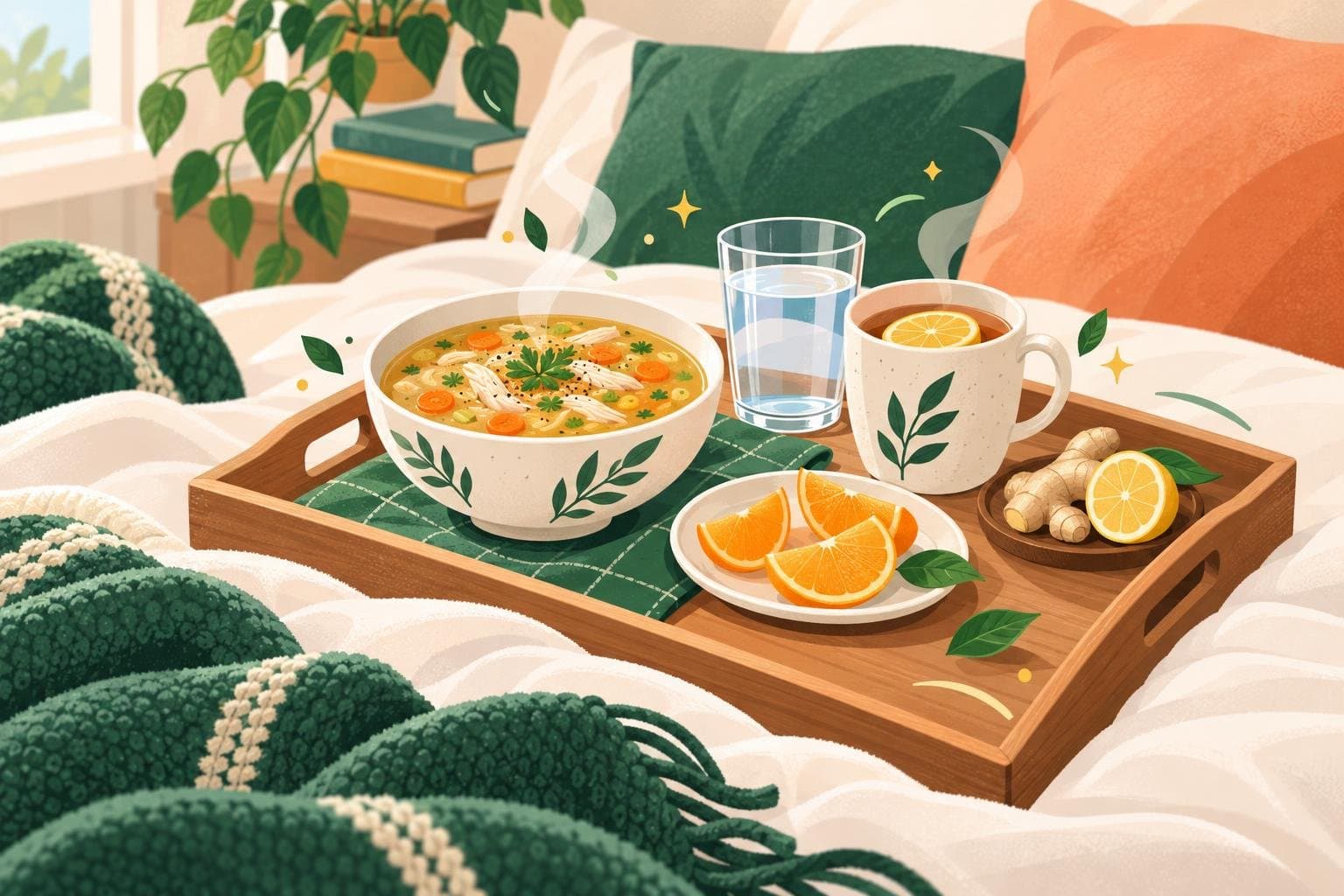 Illustration for What to eat when you're sick