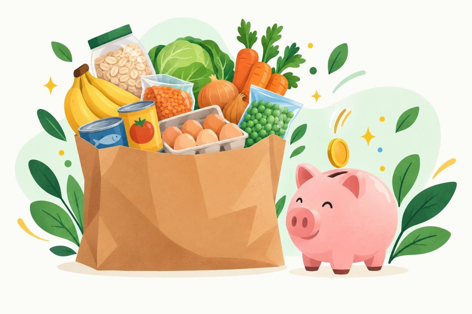 Illustration for Healthy eating on a budget: what to buy and what to skip