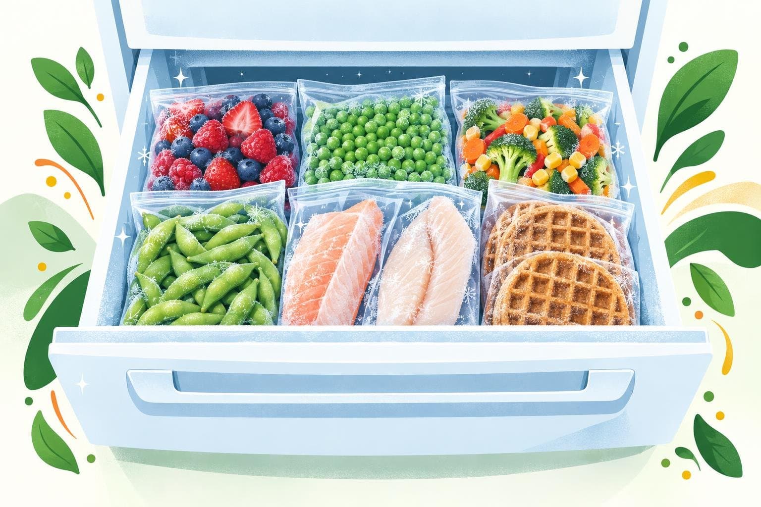 Illustration for Healthy frozen foods worth keeping in your freezer