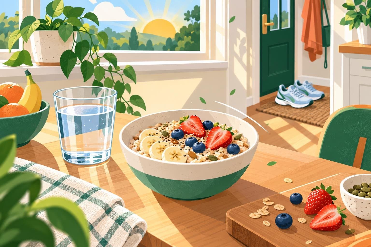 Illustration for How to build a healthy morning routine