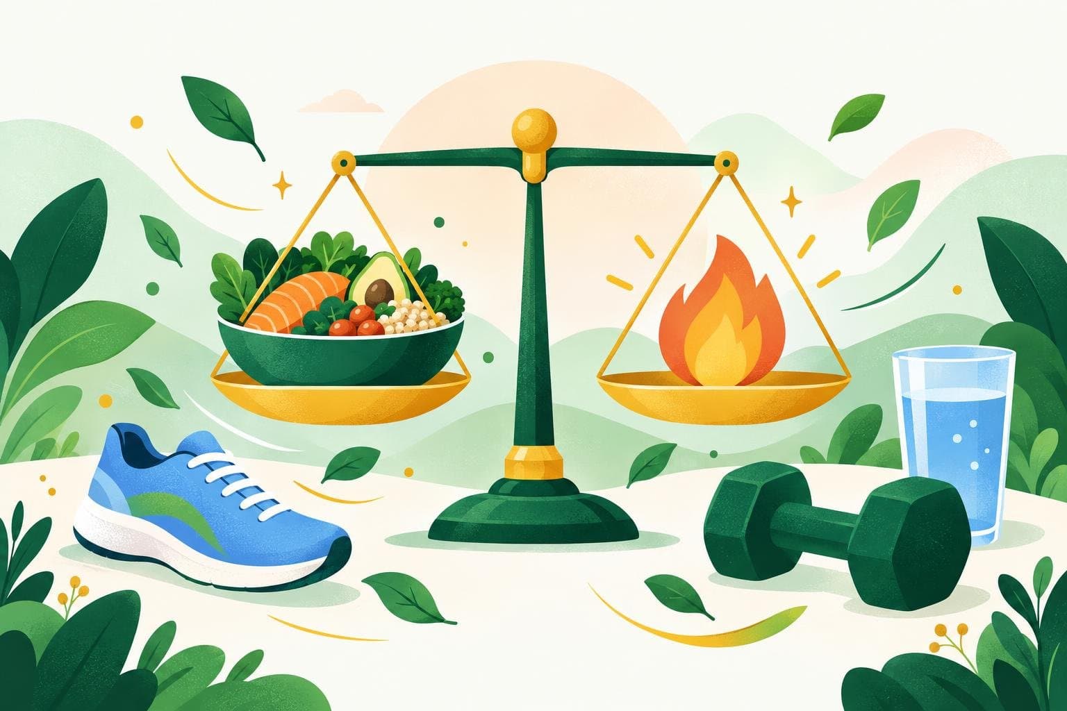 Illustration for How many calories do I need? A simple way to find your number