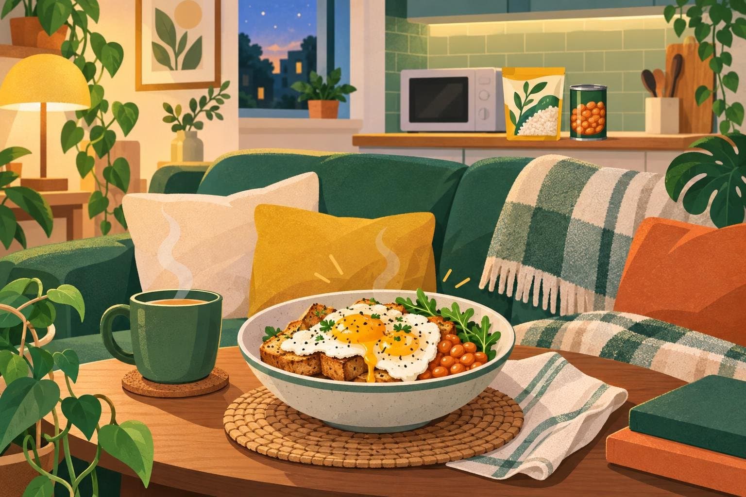 Illustration for Low-effort meals for when you're exhausted