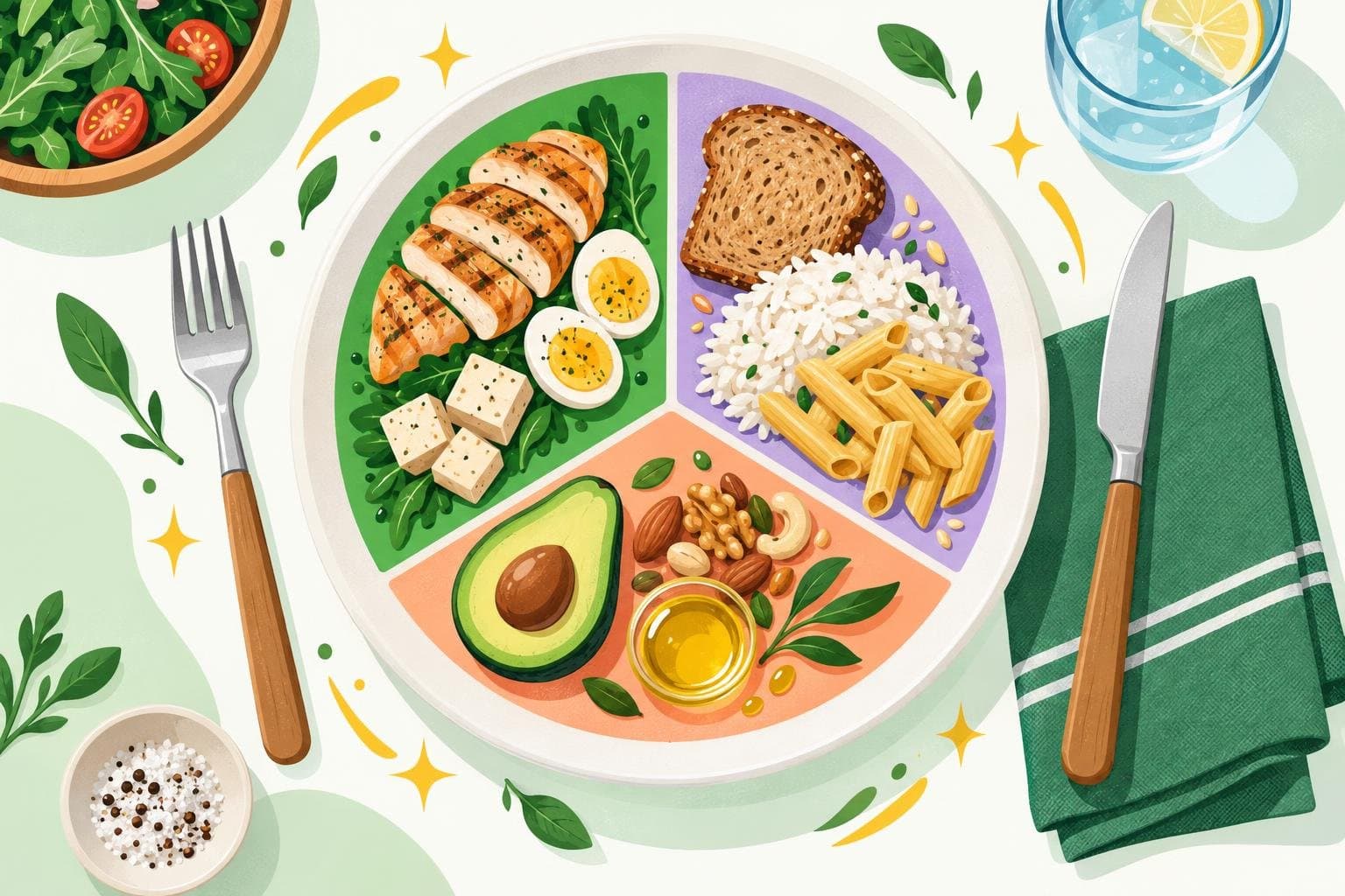 Illustration for Macros explained: protein, carbs and fat in plain English