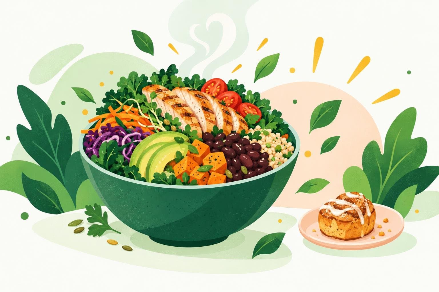 Illustration for How to stay full when you're eating fewer calories
