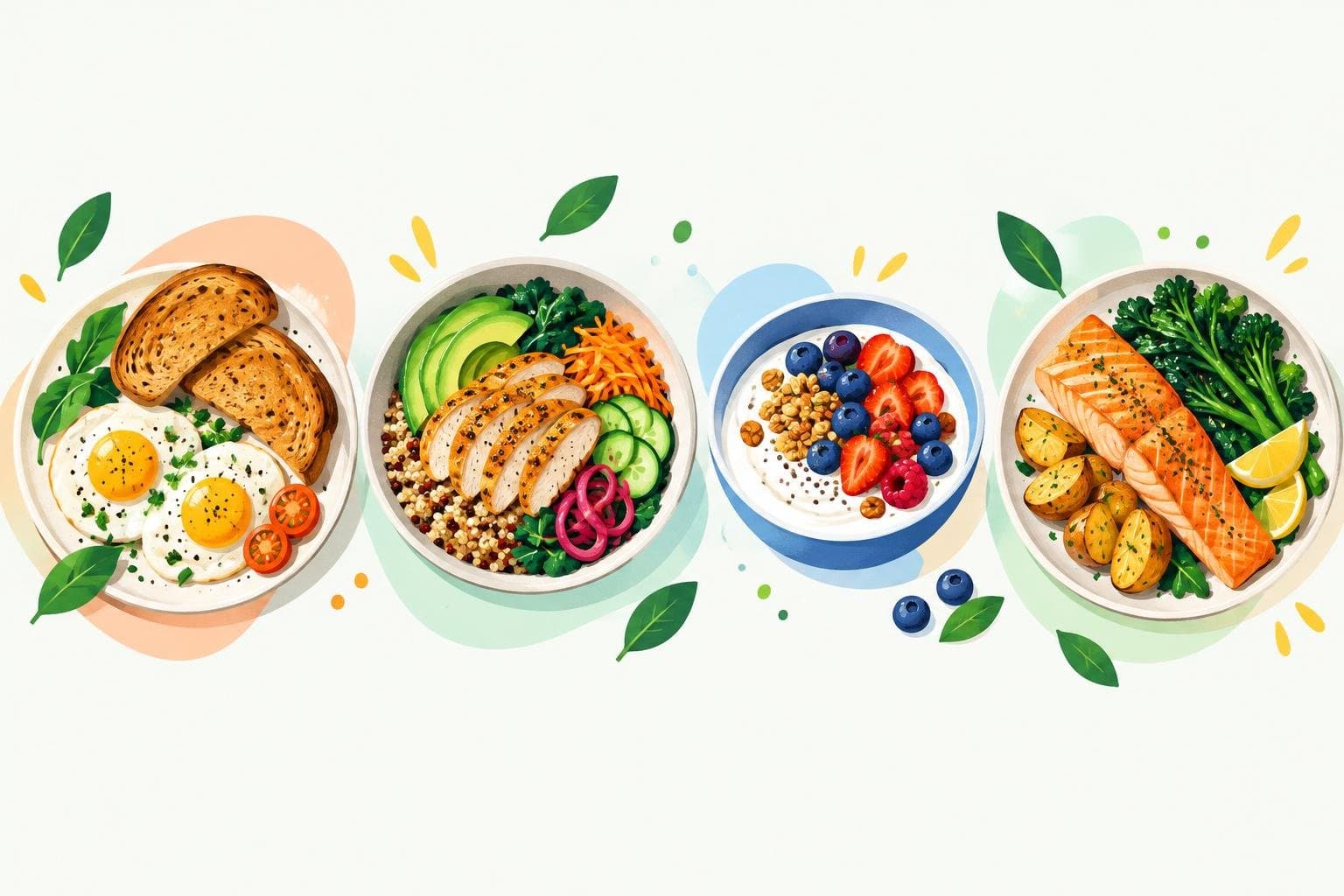 Four simple meals for lifters across the day