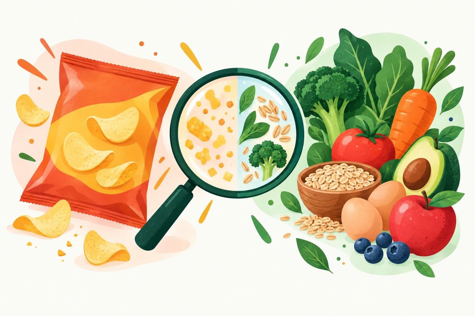 Illustration for Ultra-processed foods: what they are and why they matter