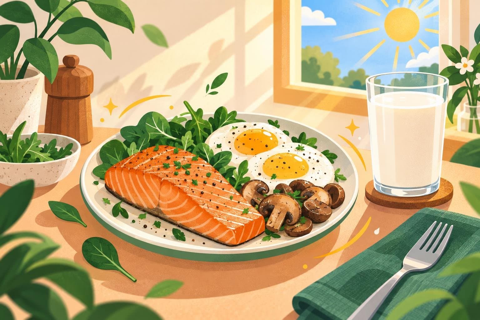 Illustration for Vitamin D: can you get enough from food?