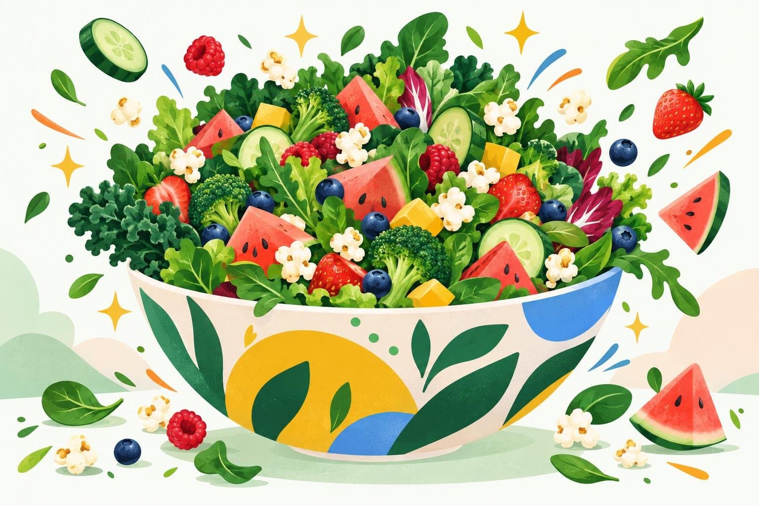 Illustration for 20 high-volume, low-calorie foods that keep you full