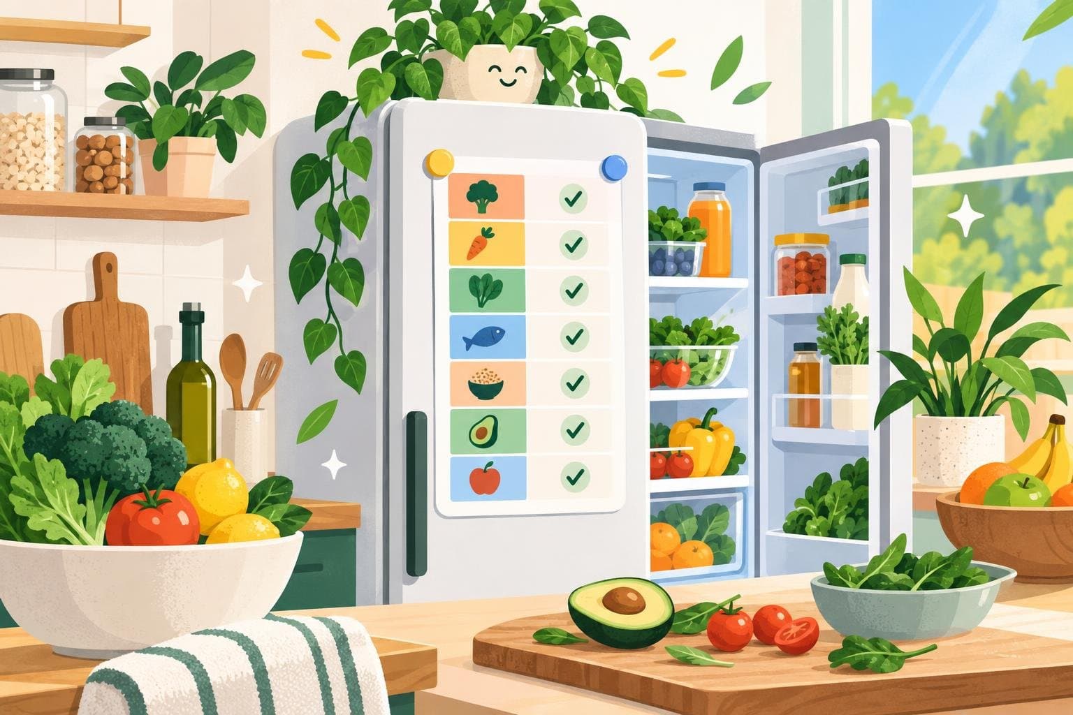 Illustration for How to actually stick to your meal plan