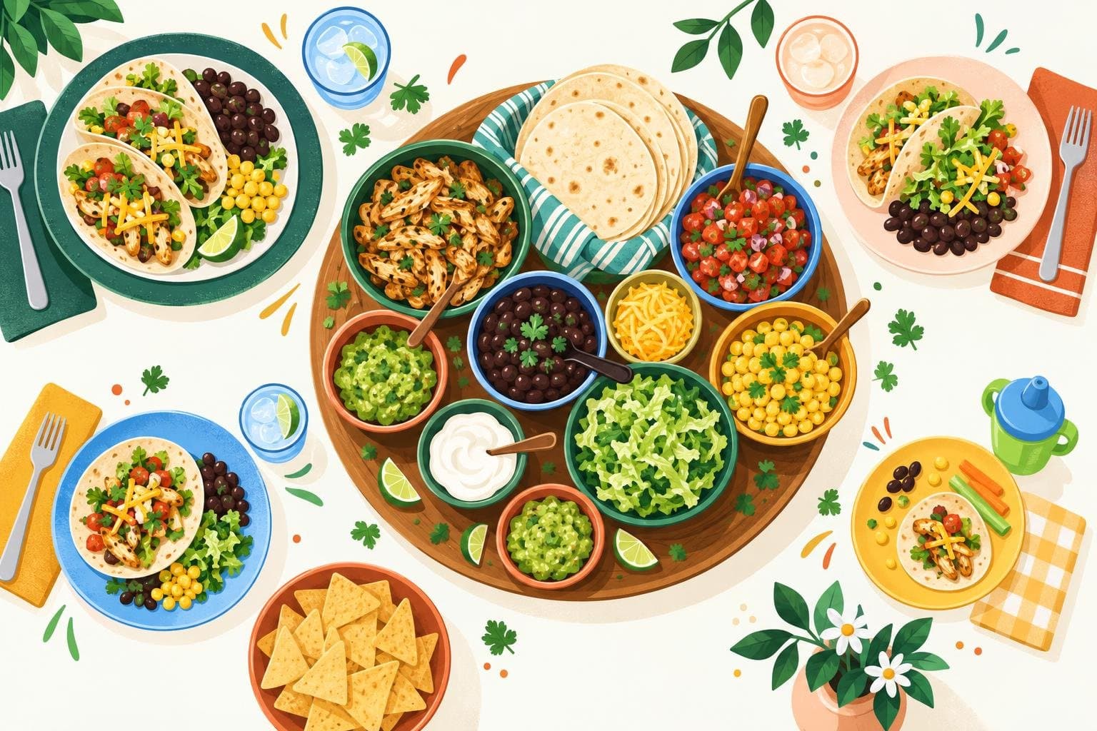 Illustration for Meal planning for families: one dinner, everyone fed