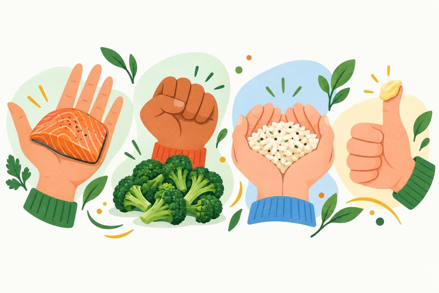 Illustration for How to judge portion sizes without a food scale