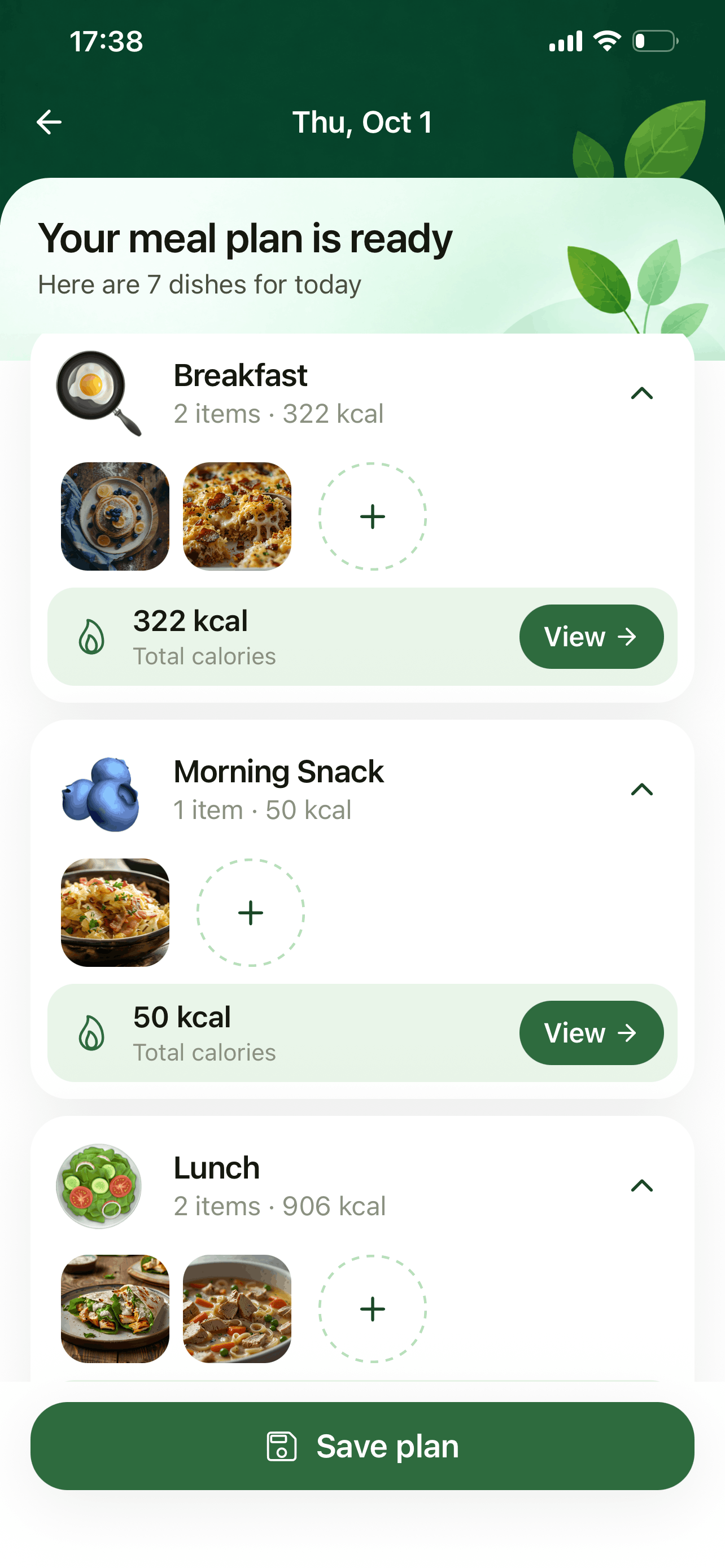Mealful app: Get your plan